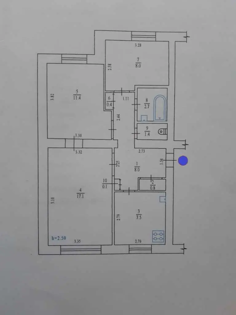 Квартира · 3 кімнати — Центр