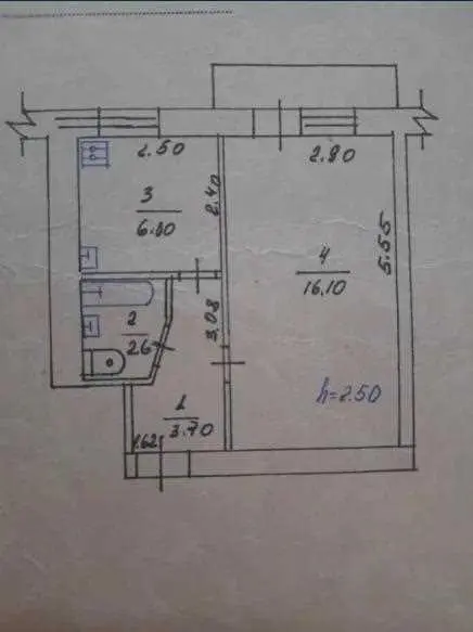 Квартира · 1 кімната — Браїлки
