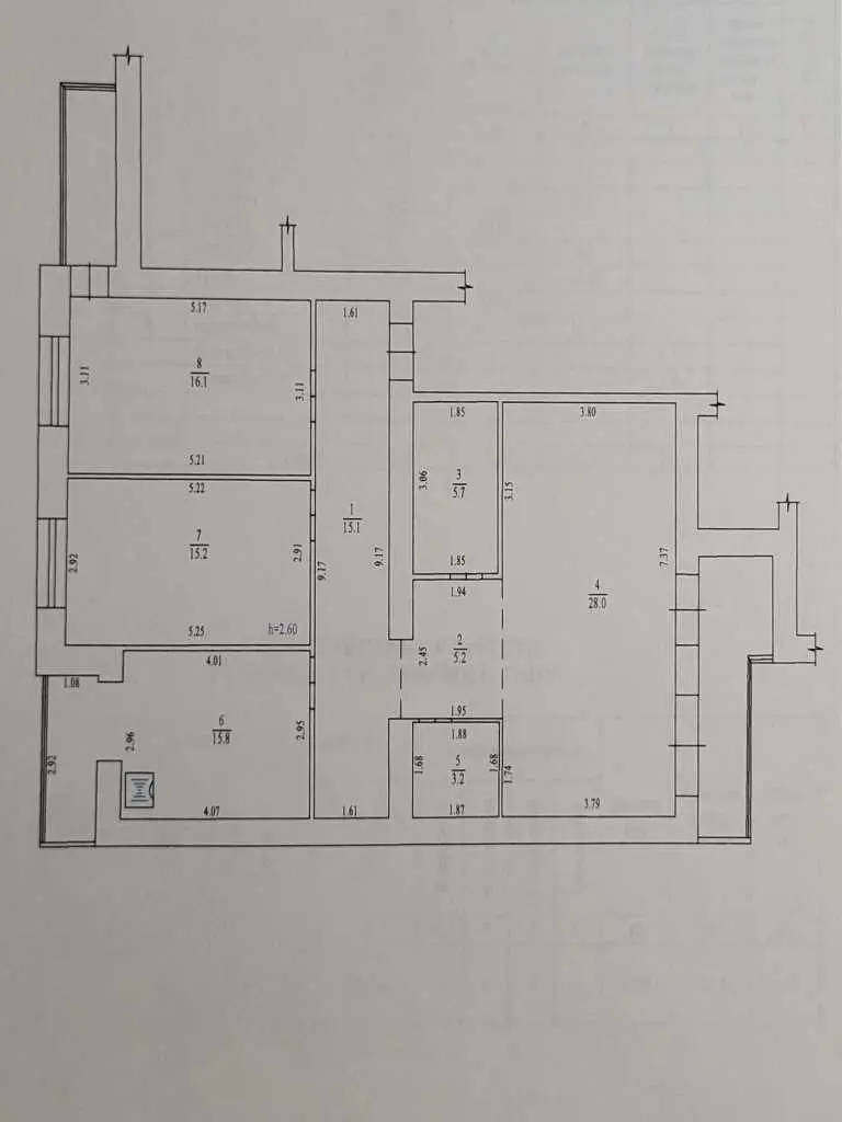 Квартира · 3 кімнати — Браїлки