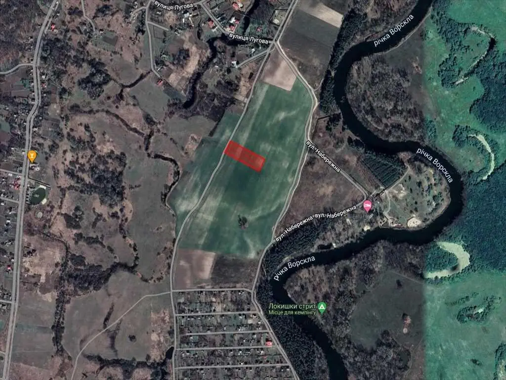 Ділянка 50 соток для будівництва, поряд річка та сосновий ліс! 