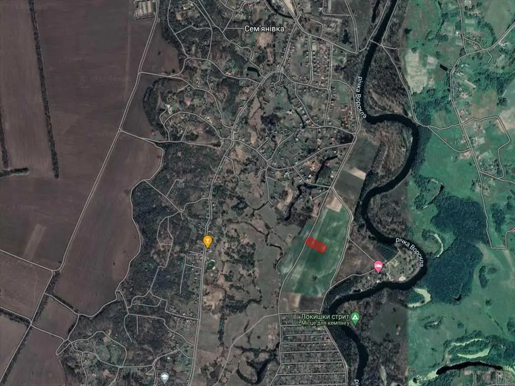 Ділянка 50 соток для будівництва, поряд річка та сосновий ліс! 