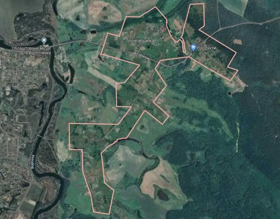 Земельна ділянка під забудову в Тернівщині.