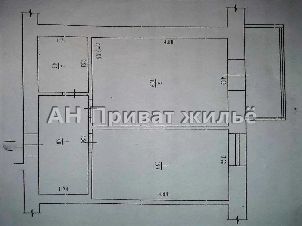 Однокімнатна квартира в серці Полтави.