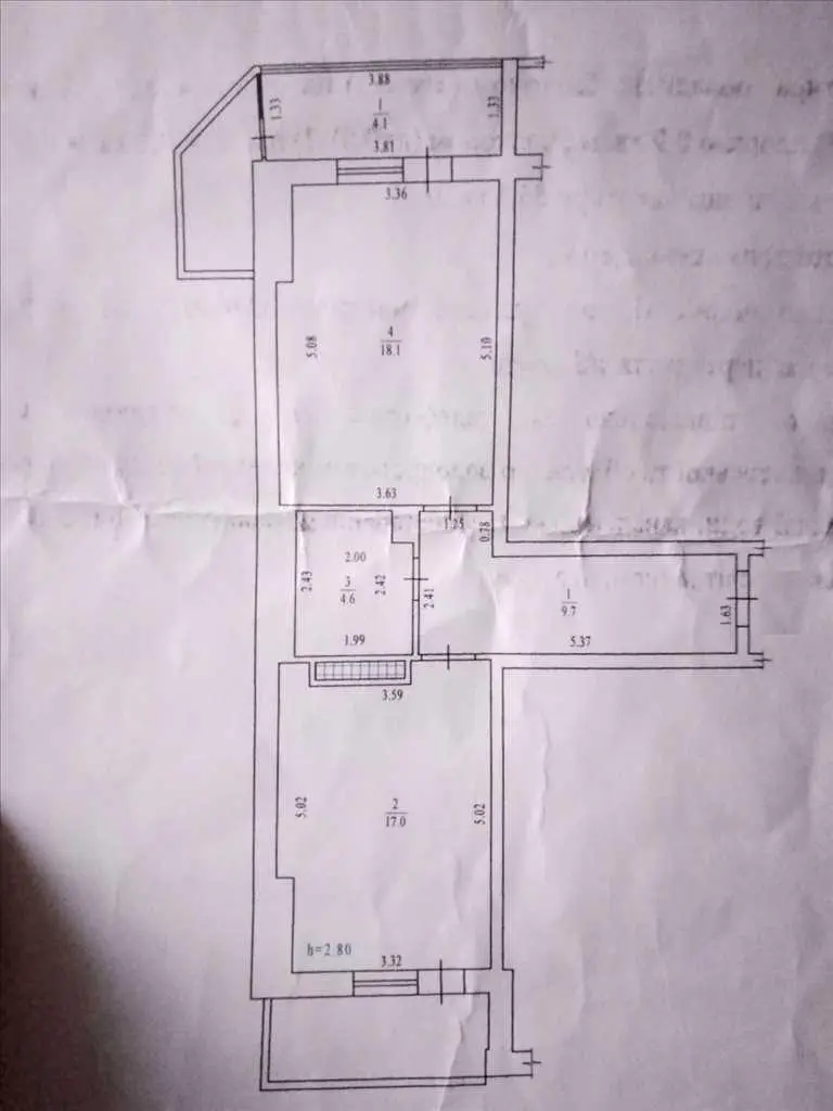 1 кімнатна квартира в центральній частині міста