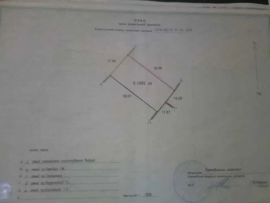 Земельна ділянка в Рибцях