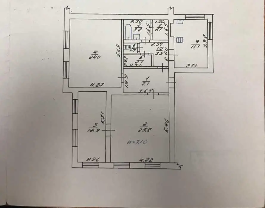 Трикімнатна в Авіагородку