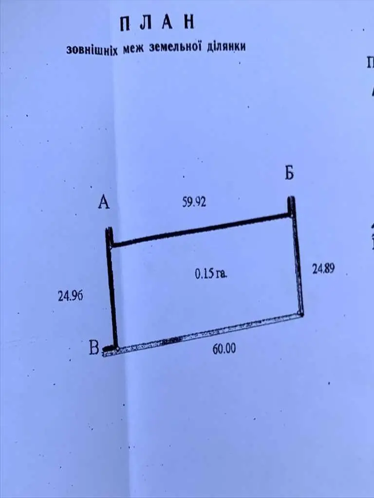 Ділянка для будівництва в межах міста