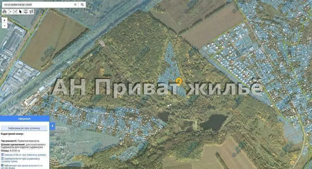 Земельна ділянка в Дендропарку!