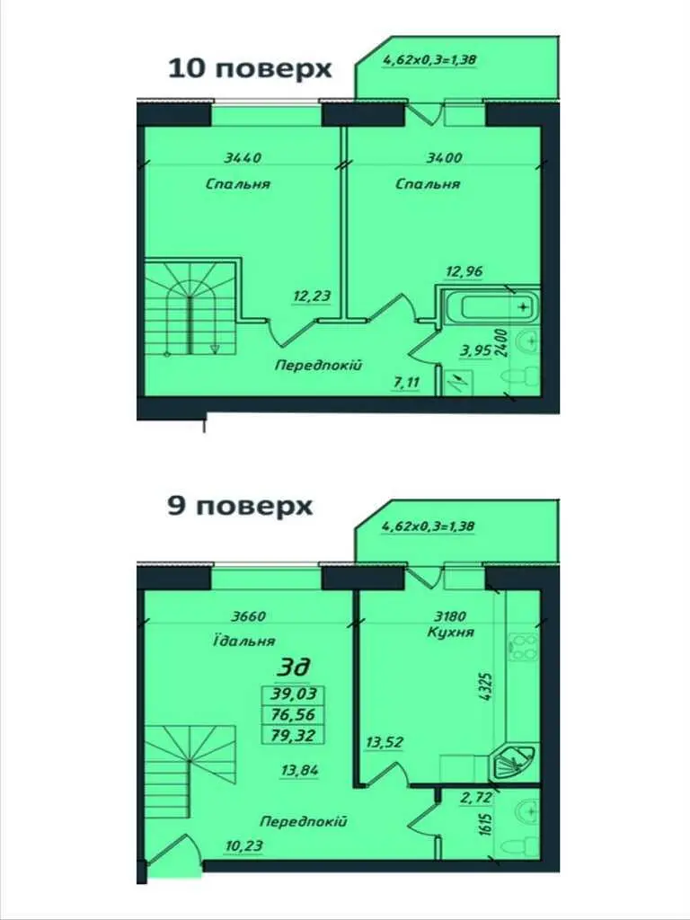 Видова трикімнатна квартирана Нікітченка