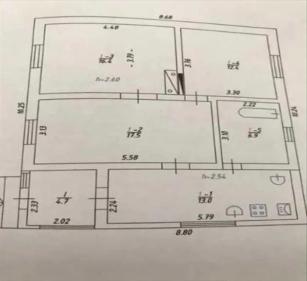  Продам будинок в с.Мильцях, 71 кв.м