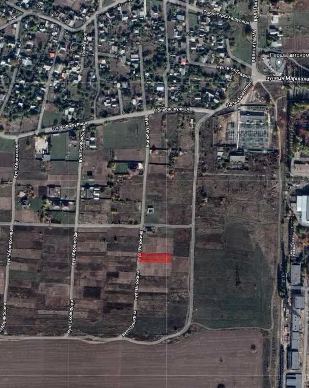Ділянка під забудову неподалік ГРЛ