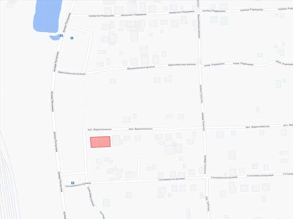 Земельна ділянка з проектом на будівництво житлового будинку