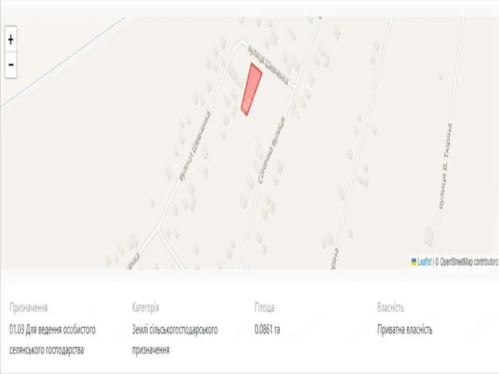 Землі сільськогосподарського призначення в с.Ваці. 