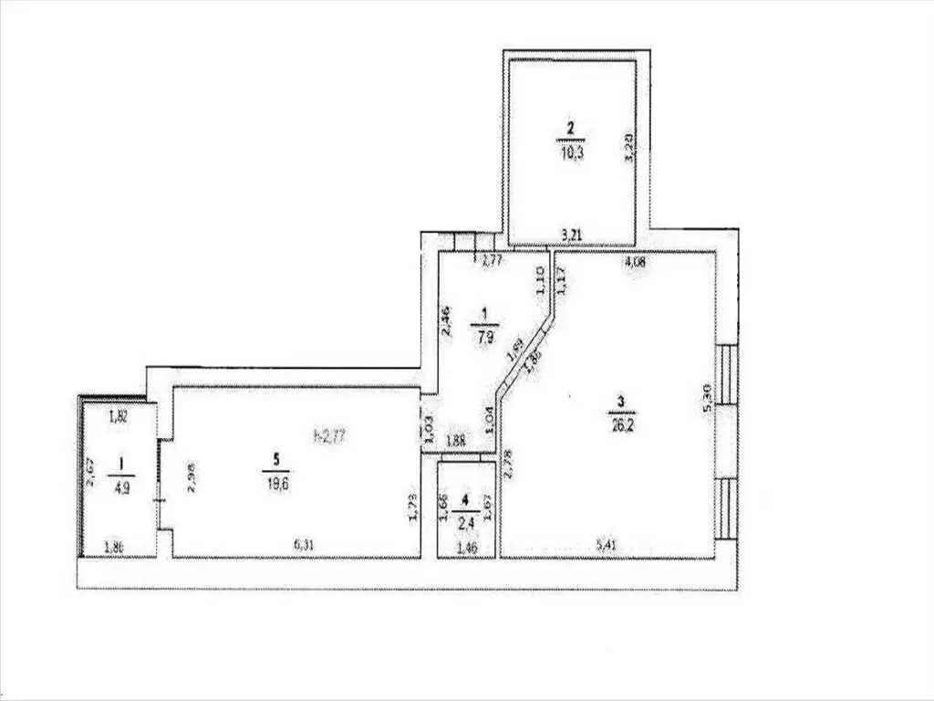 Велика двокімнатна квартира, дешевша за хрущовку!