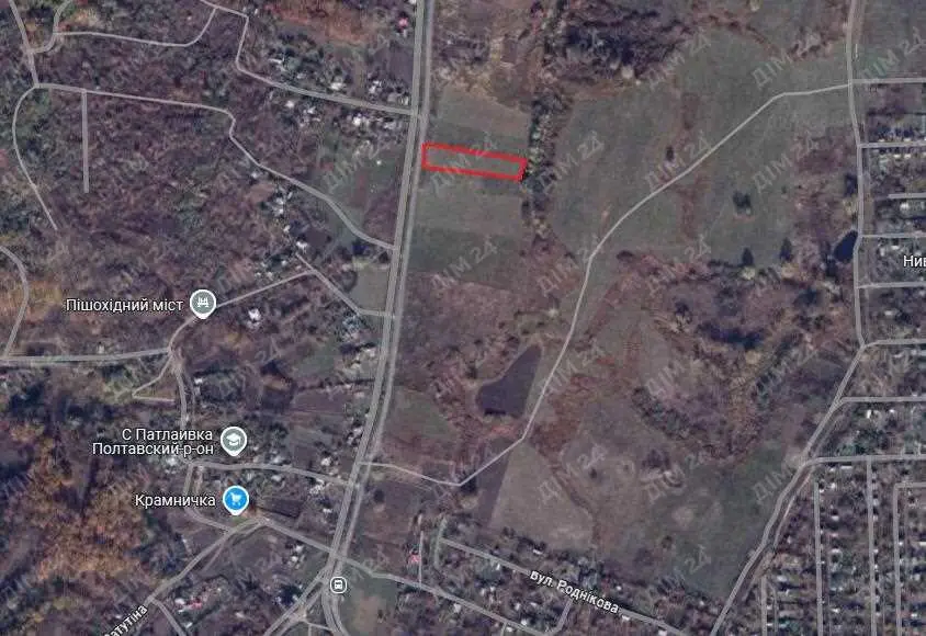 Земельна ділянка в с Патлаївка.