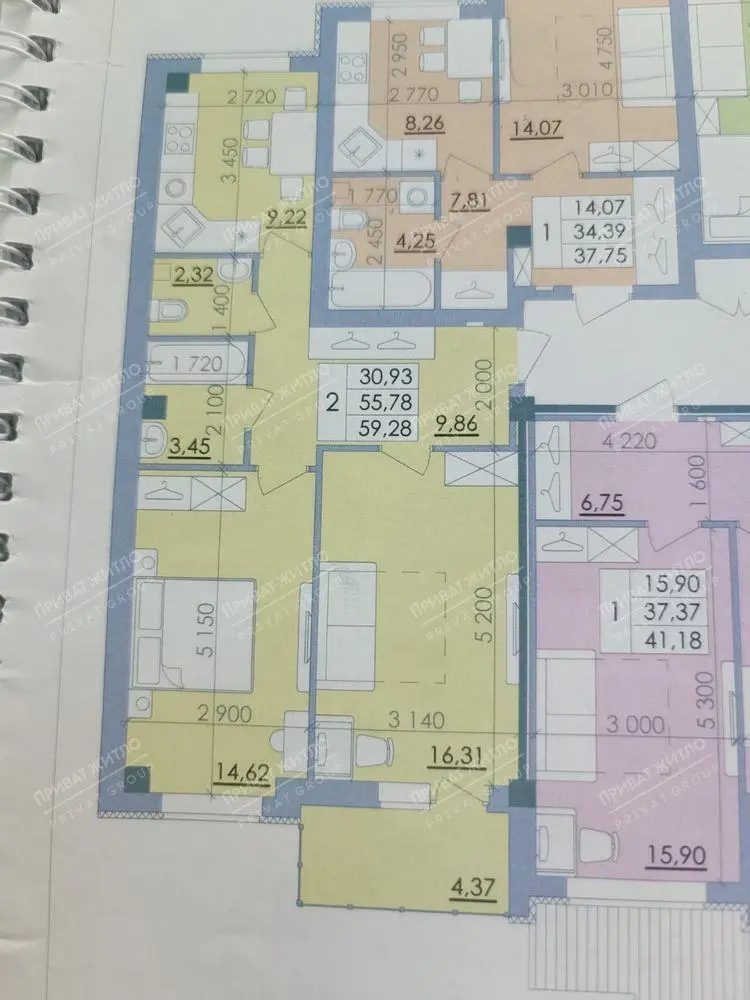 Двокімнатна квартира під бізнес в ЖК "Пелюстковий"