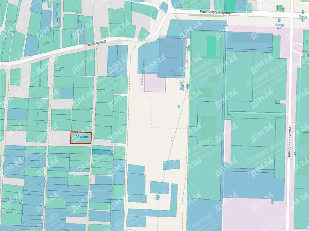 Перспективне місце для будівництва.