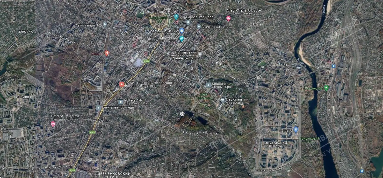 Ділянка поруч з Парком Перемоги 
