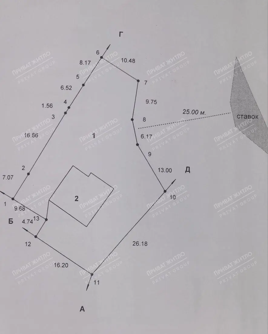 Ділянка поруч з Парком Перемоги 
