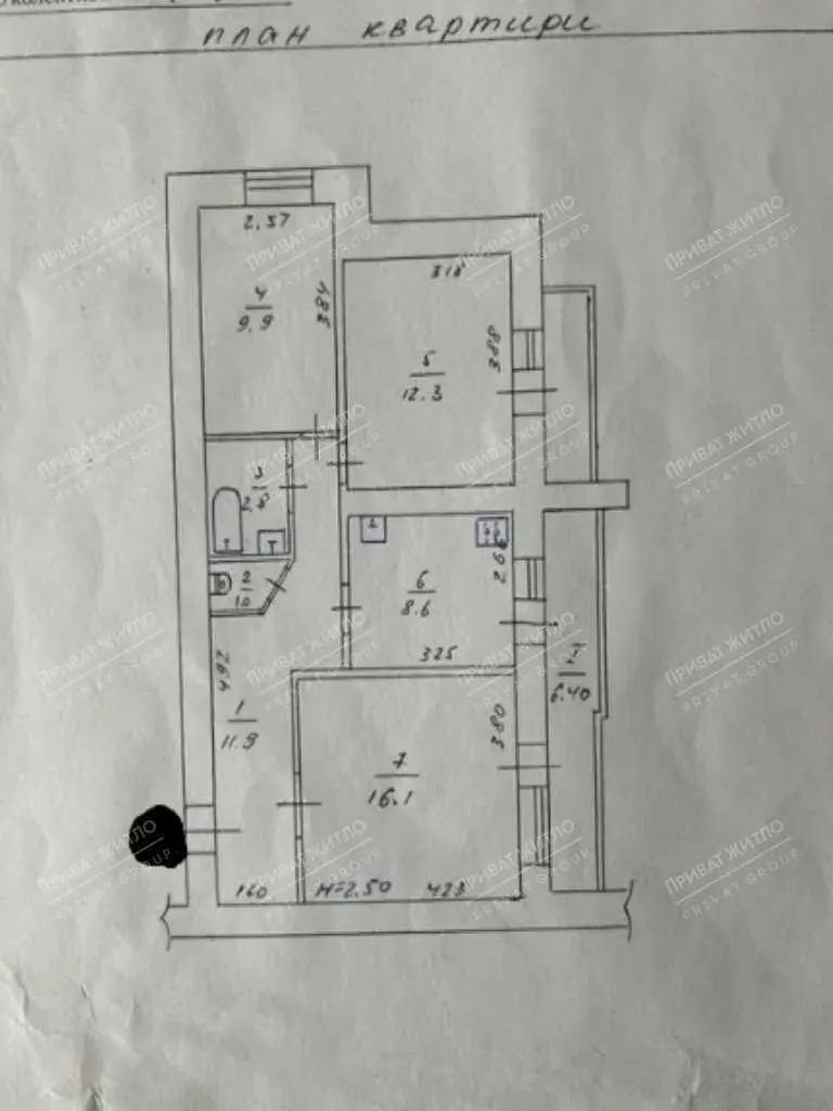 Простора, гарна 3к квартира, Сади-2!