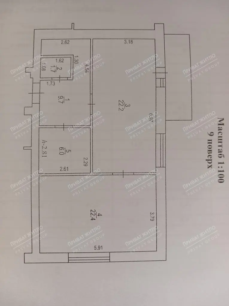 Простора видова квартира, мікрорайон Левада