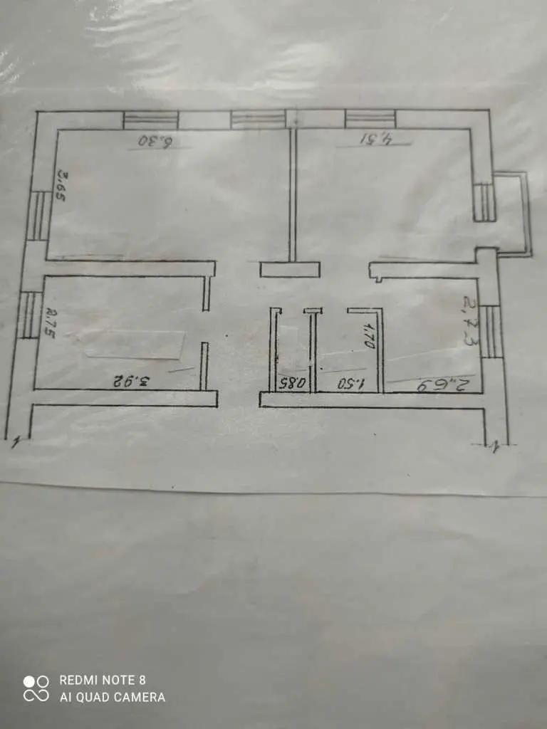 У продажі 3-х кімнатна квартира в центрі міста