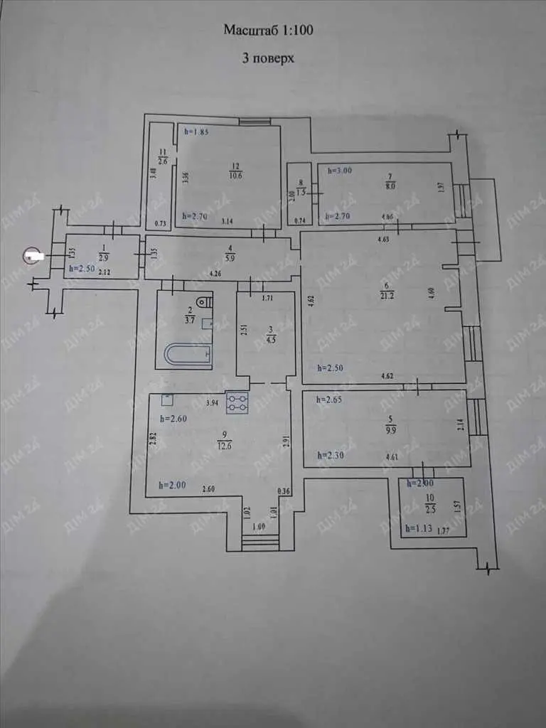 4-кімнатна квартира з  видом на монастир у самому серці історичної Полтави!