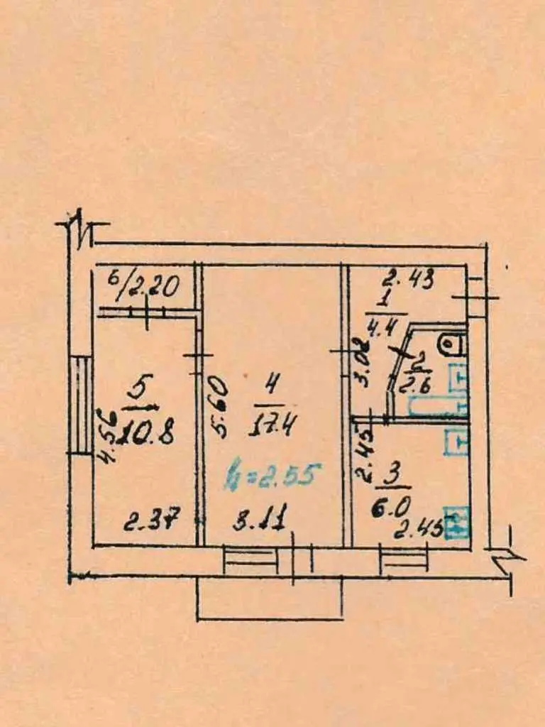 Двокімнатна на Браїлках