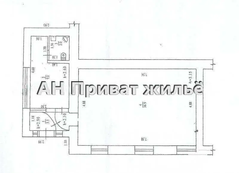 Нежитлове приміщення в центральній частині міста