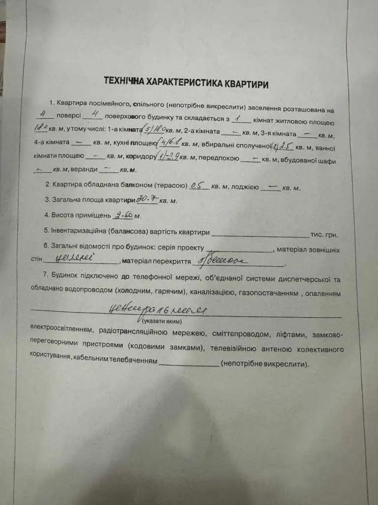 Однокімнатна квартира в історичному центрі