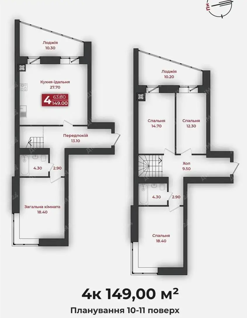 Чотири кімнати в одному просторі ЖК "Європейський"