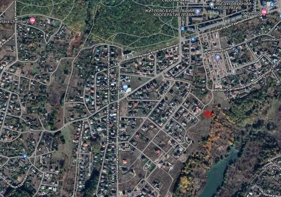 Ділянка землі під забудову сучасного будинку. 